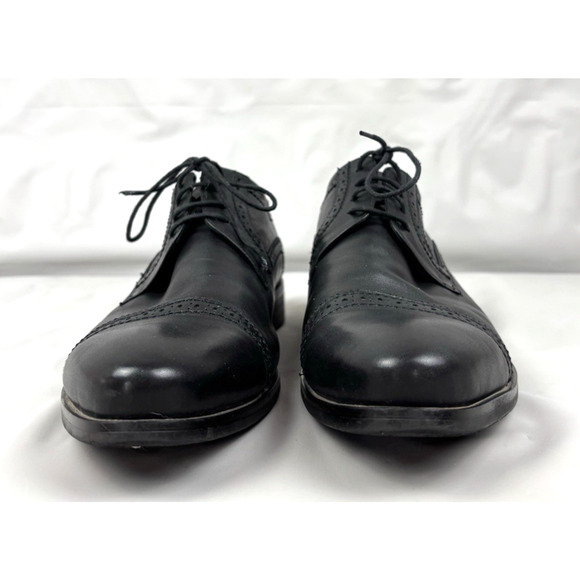 Bruno Verri Lace-up Dress Shoes Men\'s US 10.5-11/EU 44 Black Leather Oxford main image 6